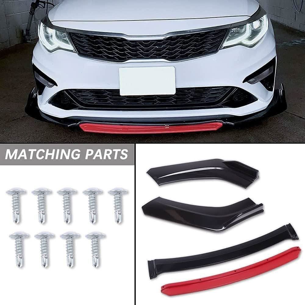 Auto Parts™ Car Front Bumper Body Kit Spoiler Splitter 4/Pcs auto-partstm-car-front-bumper-body-kit-spoiler-splitter-4pcs-auto-parts-12