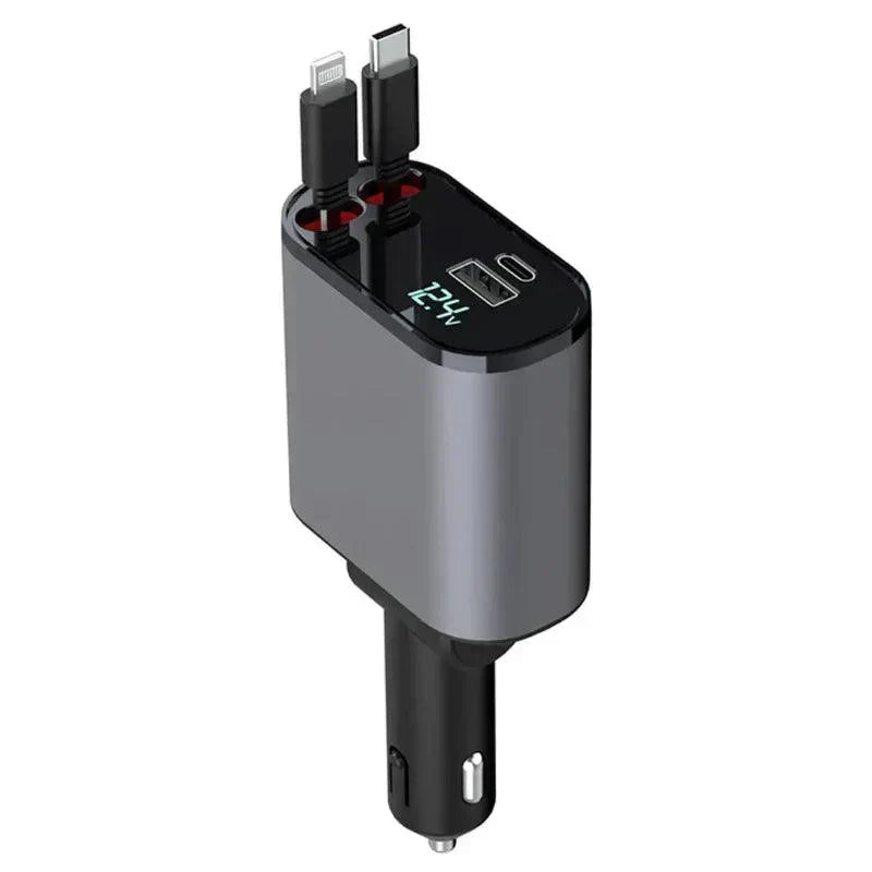Auto Parts™ Retractable 4 in 1 Fast Car Charger auto-partstm-retractable-4-in-1-fast-car-charger-auto-parts-1