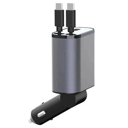 Auto Parts™ Retractable 4 in 1 Fast Car Charger Type C + Type C auto-partstm-retractable-4-in-1-fast-car-charger-auto-parts-14
