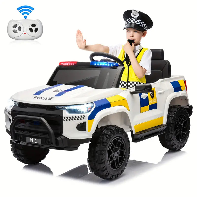 24V Ride On Police Car For Kids 2 Seater, 400W Ride-on Toy For Big Kids With Remote Control White b0439ae2-d609-4546-897e-e9fde1edd55a