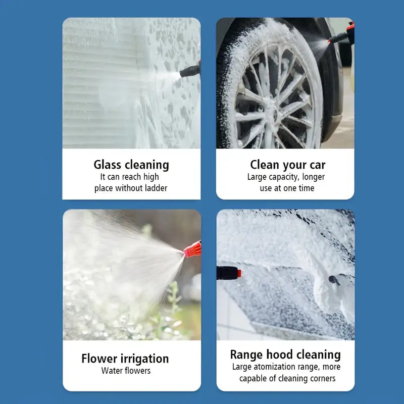 2.5L Multi-Directional Foam Sprayer with Attachments - Handheld, Versatile Cleaning b63db3db799ed3cbfba8daf2a74cd35c