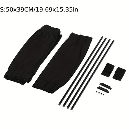 2pcs Universal Car Sun Shade Side Window Curtain Auto Foldable Uv Protection Black Small b6b90140-4af5-11ee-a5e1-0a580a69767f