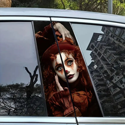 2 Pcs Cartoon Alien & Horror Themed Vinyl Car B-Pillar Sticker b6fc244b-4b24-428a-978a-6d790d4284ff