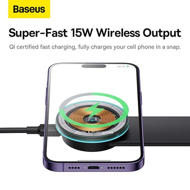 Baseus Magsafe Car Mount Charger 15W Wireless Car Charger Phone Holder baseus-magsafe-car-mount-charger-15w-wireless-car-charger-phone-holder-auto-parts-3