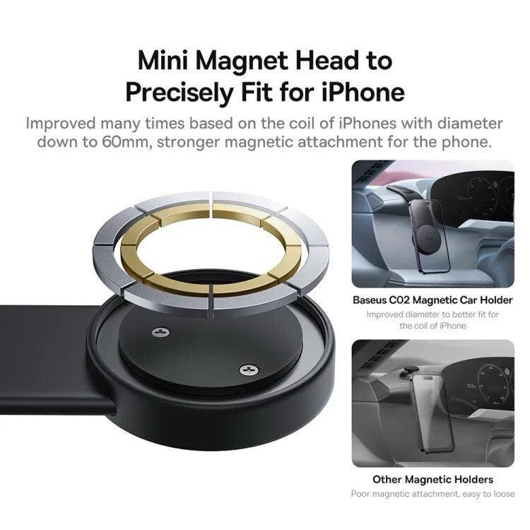 Baseus Magsafe Car Mount Charger 15W Wireless Car Charger Phone Holder baseus-magsafe-car-mount-charger-15w-wireless-car-charger-phone-holder-auto-parts-8