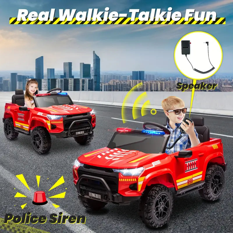 24V Ride On Police Car For Kids 2 Seater, 400W Ride-on Toy For Big Kids With Remote Control bdb9563f-4f94-4ae6-addf-a140e09d1a67
