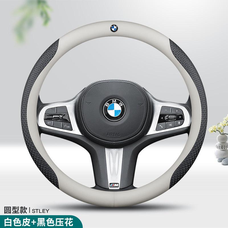 BMW Steering Cover White + black 38cm bmw-steering-cover-auto-parts-6