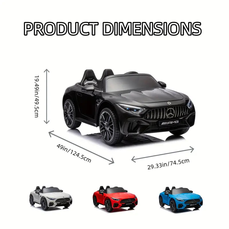 24V Ride On Car With Parent Remote Control, 2 Seater Licensed Mercedes-Benz SL63 Car, 200W Electric Car c4977ac3-415b-4bea-bb63-0231f5656ab2