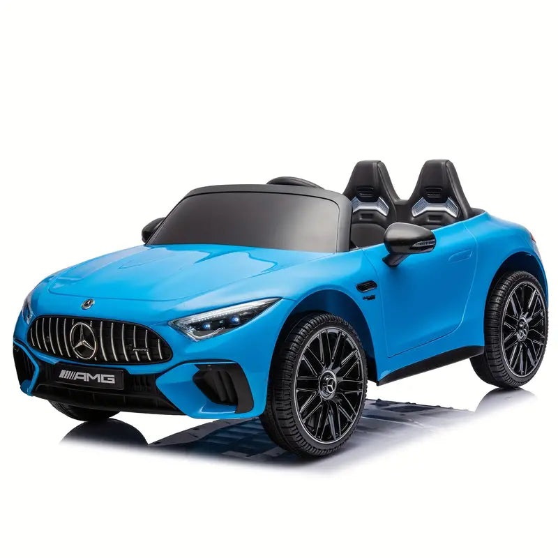 24V Ride On Car With Parent Remote Control, 2 Seater Licensed Mercedes-Benz SL63 Car, 200W Electric Car Blue ca0ab5ca-00fe-4b07-be76-d856cd23e03c