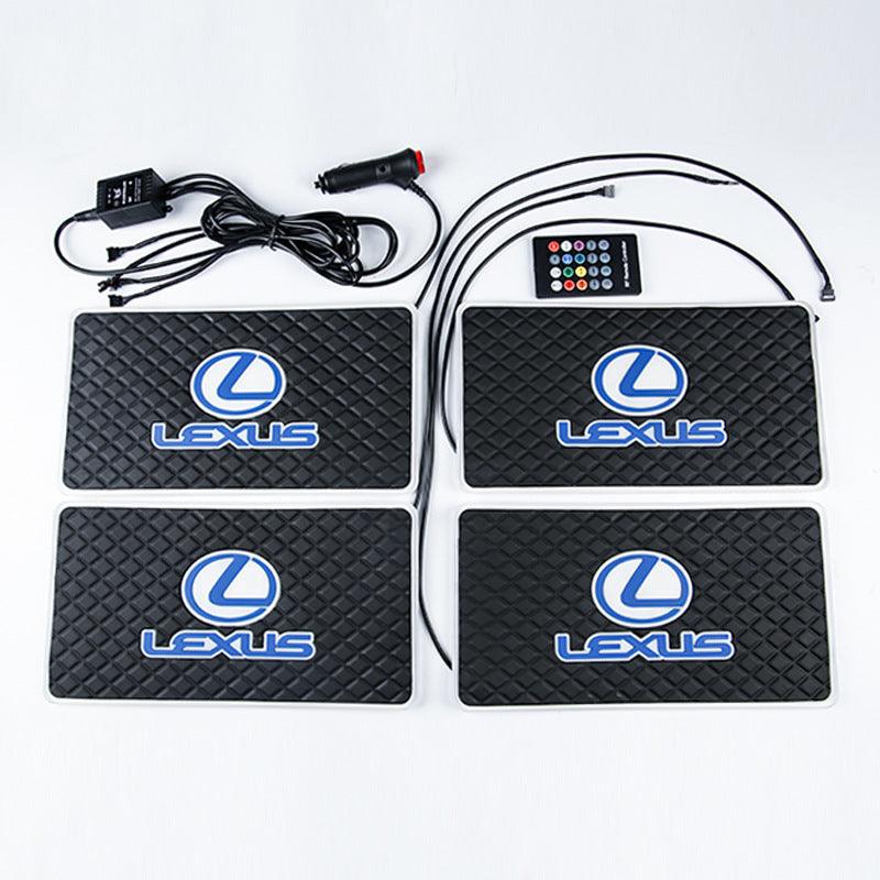 Car LED Mat Atmosphere Light Sound Control Interior Floor Mat Ambiance Light car-led-mat-atmosphere-light-sound-control-interior-floor-mat-ambiance-light-auto-parts-1