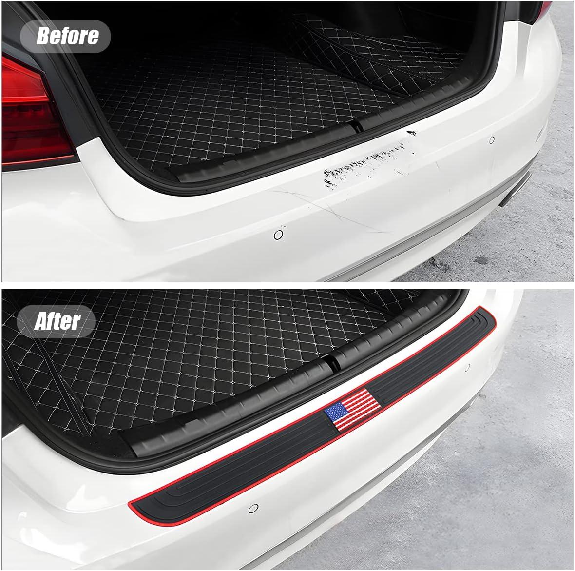 Car Rear Bumper Protector Guard, Anti-Scratch Rubber Trunk Door Sill Trim Cover car-rear-bumper-protector-guard-anti-scratch-rubber-trunk-door-sill-trim-cover-auto-parts-1