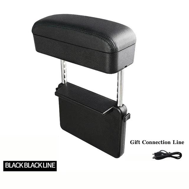 Car Right Hand Elbow Support Armrest Box Mobile Phone Wireless Charging Black black line car-right-hand-elbow-support-armrest-box-mobile-phone-wireless-charging-auto-parts-12