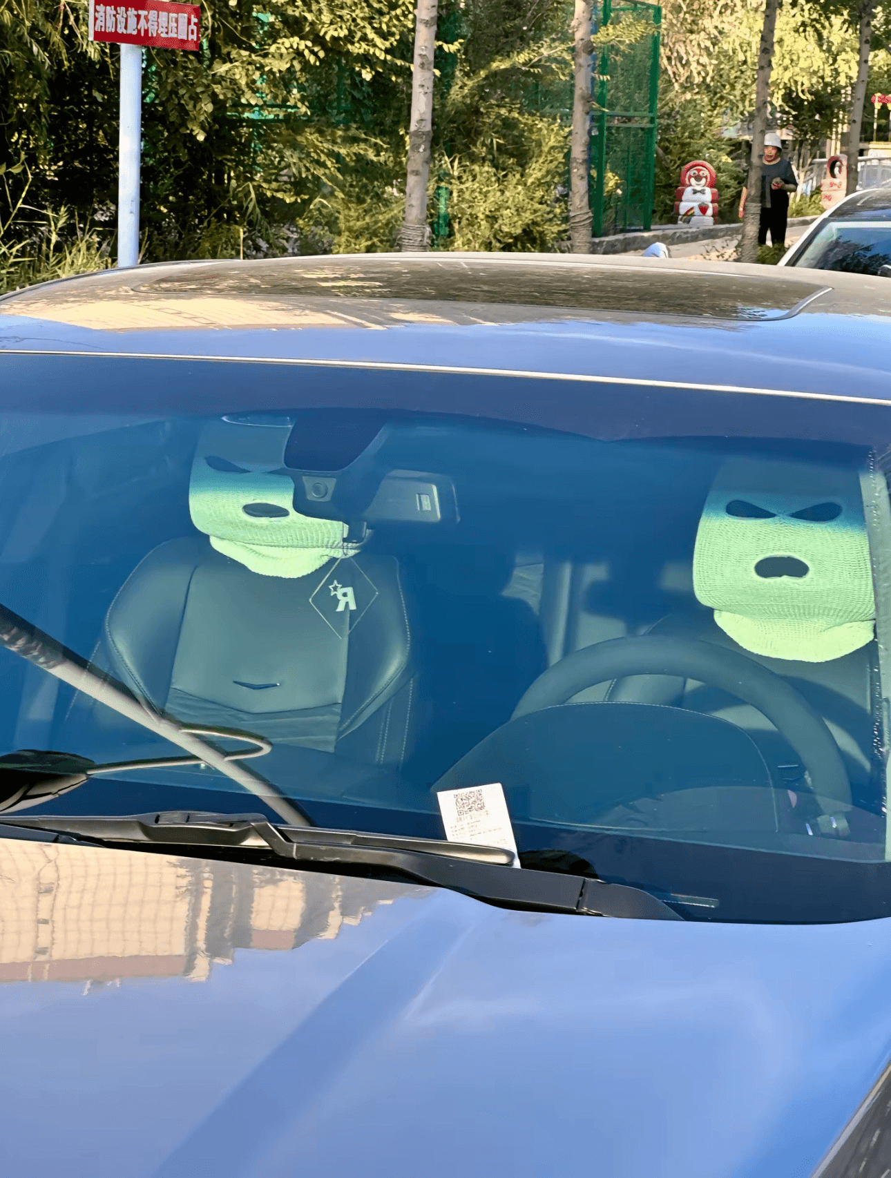 Car Seat Headrest Funny Masks 2pcs Set car-seat-headrest-funny-masks-2pcs-set-auto-parts-7