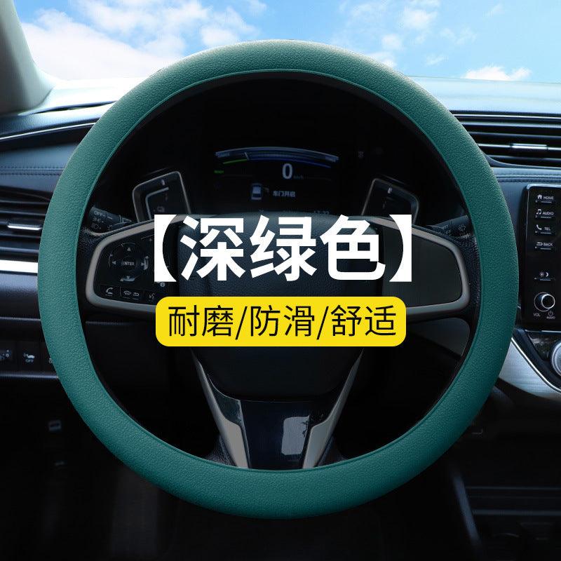 Car Steering Wheel Cover Dark green car-steering-wheel-cover-auto-parts-18