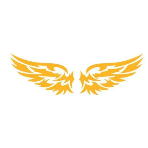 Car Stickers Angel Wings Pattern Outdoor Reflective Yellow car-stickers-angel-wings-pattern-outdoor-reflective-auto-parts-11