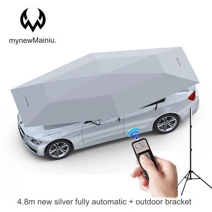 Car Tent, Car Cover 5.2m Car Tent with Outdoor Tripod, Universal Car Cover, Automobile Protection Car Umbrella, 4.8m silver + outdoor stand car-tent-car-cover-5-2m-car-tent-with-outdoor-tripod-universal-car-cover-automobile-protection-car-umbrella-auto-parts-16