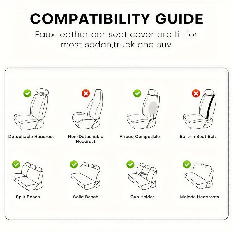 5-Seat Premium Faux Leather Car Seat Cover - 360° Full Coverage cbd1e68d-f568-469f-88ba-5d4d24d03b36