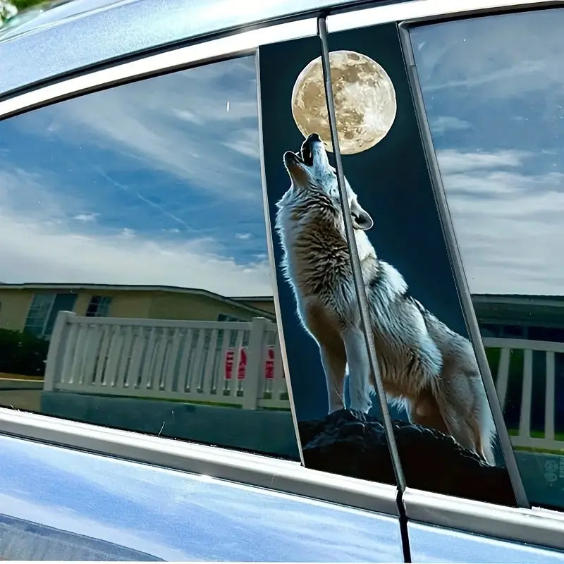Wolf Howling at Moon Vinyl Car Decals d939d95b-d2c7-48f3-a9f1-e5f2047f5779