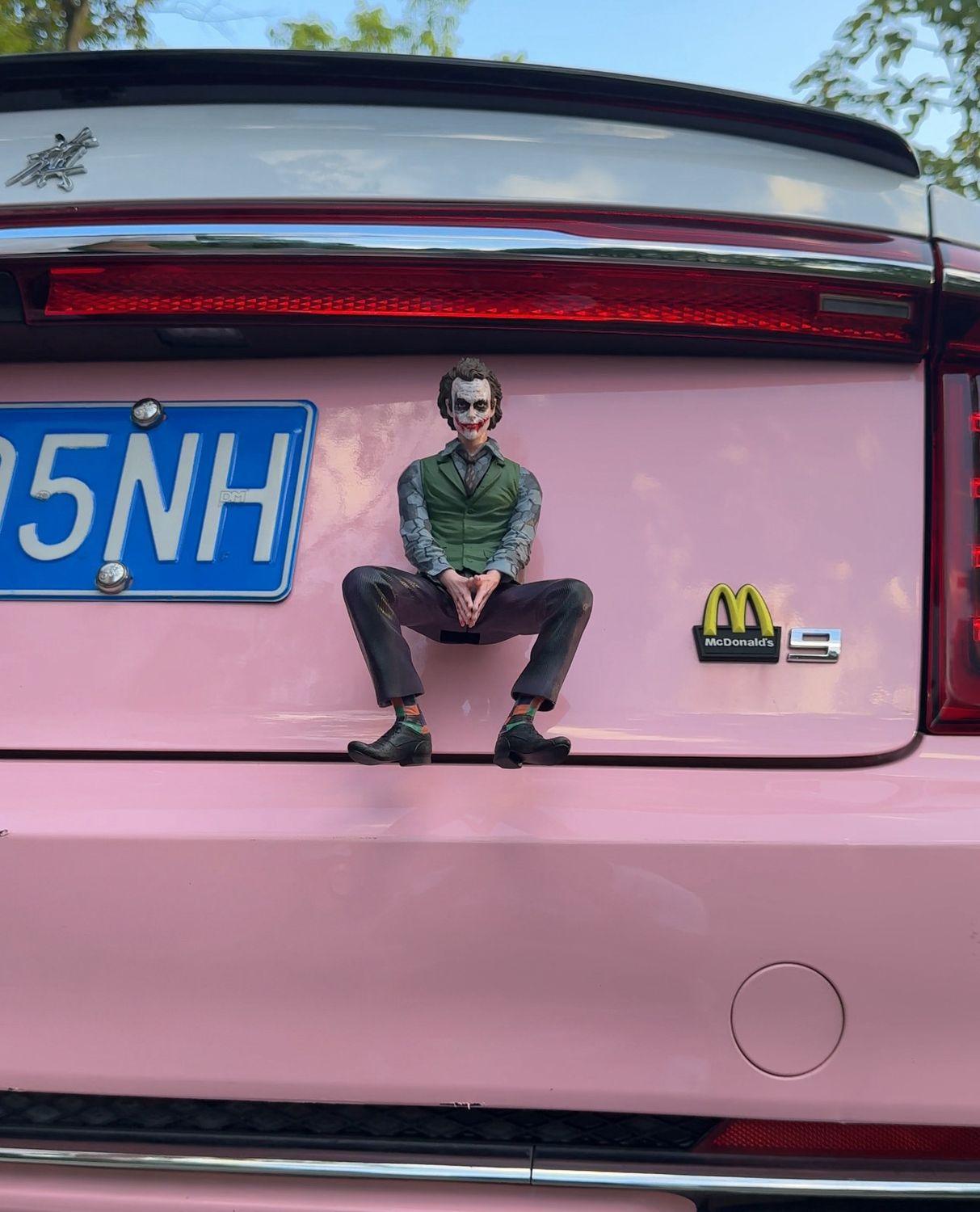 DC Suicide Squad The Joker and Harley Quinn Statue Model Car Toys