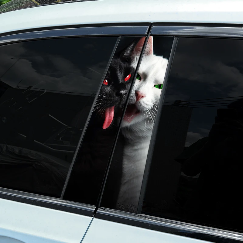 2pcs Auto B-Pillar Car Stickers, Cool Cat Cat-019 download-2024-10-30T171718.733