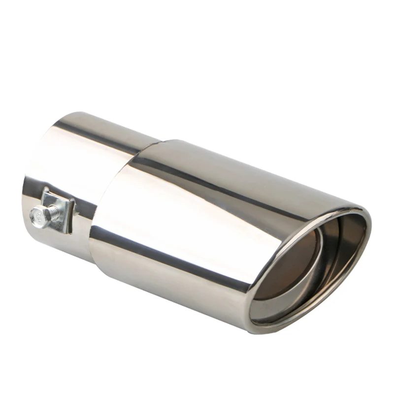 2.5" Inlet Car Auto Exhaust Muffler Tip Pipe Stainless Steel Chrome Trim Silver Straight download-2024-11-03T011238.551