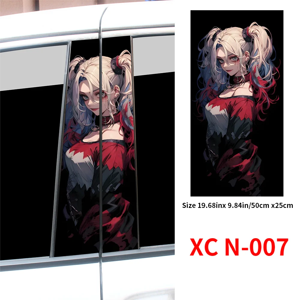 2pcs Waterproof Graffiti Joker Girl Car Stickers, Auto B Pillar XCN 003 XCN 007 download_-_2024-10-30T223823.436