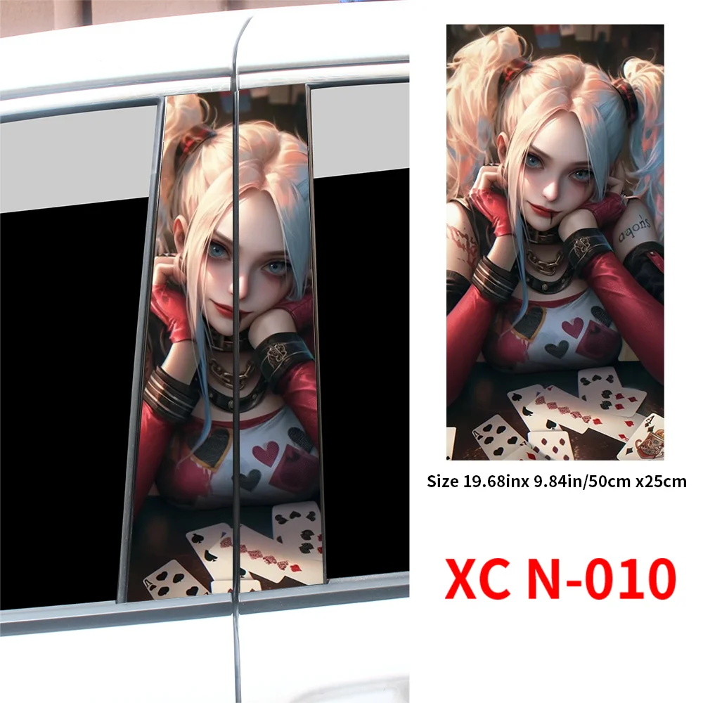 2pcs Waterproof Graffiti Joker Girl Car Stickers, Auto B Pillar XCN 003 XCN 010 download_-_2024-10-30T223827.732
