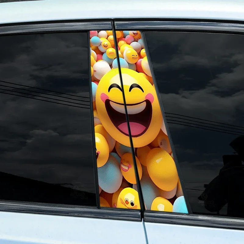 2pcs Funny Graffiti Car Sticker Auto Door Pillar Waterproof KT-304 KT-302 download_-_2024-10-31T014236.558