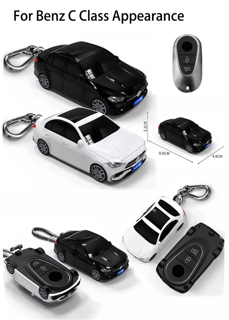 Mercedes Benz A C E S Class W204 W205 W212 W213 W176 GLC CLA AMG W177 Car Key Case Cover download_28