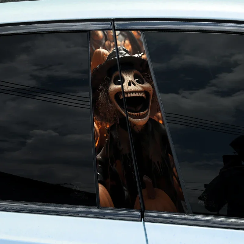 2Pcs Pumpkins Ghosts Car Stickers, Auto B Pillar WS-008 WS-013 download_66
