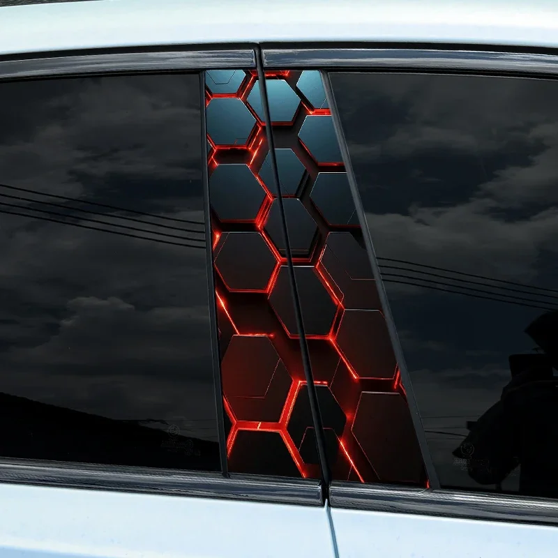 2pcs Car Stickers, Auto B Pillar, Waterproof Decoration download_68