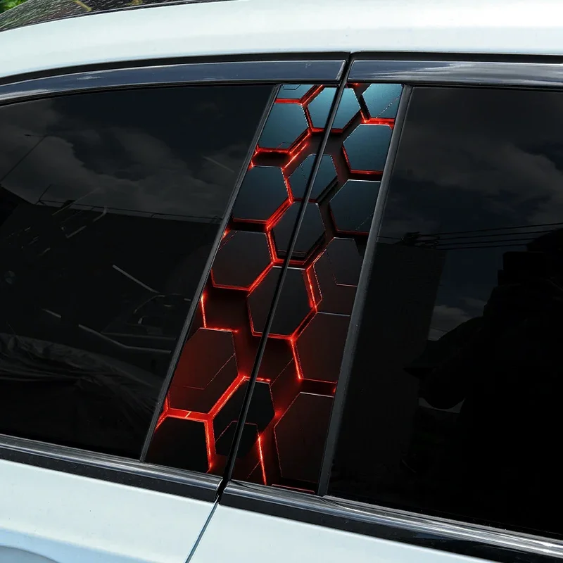 2pcs Car Stickers, Auto B Pillar, Waterproof Decoration download_72