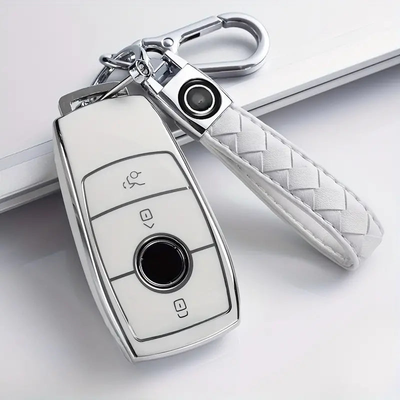 Key Case For Benz E C S GLC GLE GLA GLS E200 E400 E63 W213 S550 S560 C260 A200 Key Chain e084be62-7e1b-4102-807f-7598176b1e64