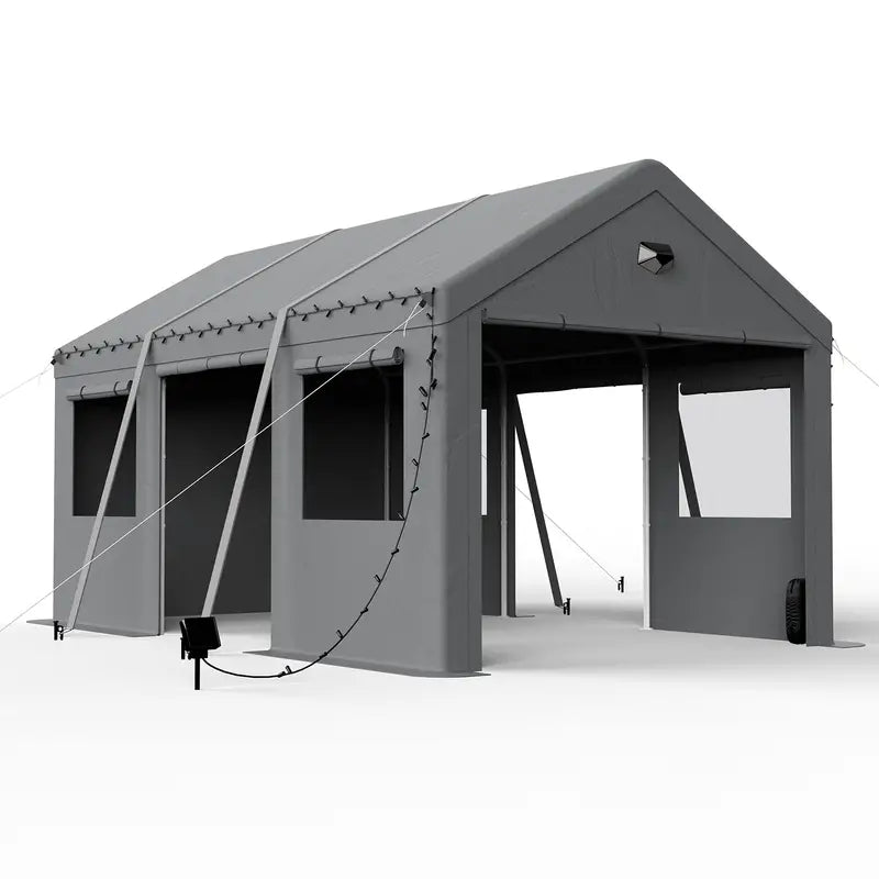 Carports Heavy Duty Carport Canopy with Side Roll e7aa0e8a-85d1-4692-b129-203cb34db5cf