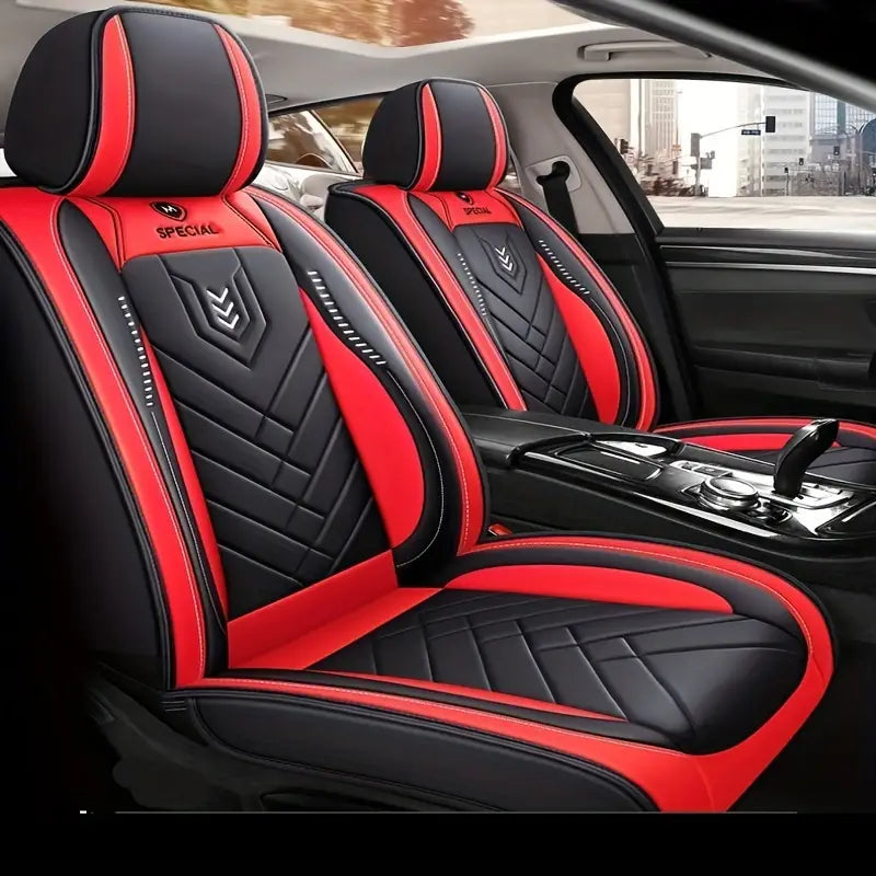 PU Leather Car Seat Covers, 5-Seat Front & Rear Durable Seat Cushions for All Cars ec51982f-03de-4b81-827f-6a8b71b5446d
