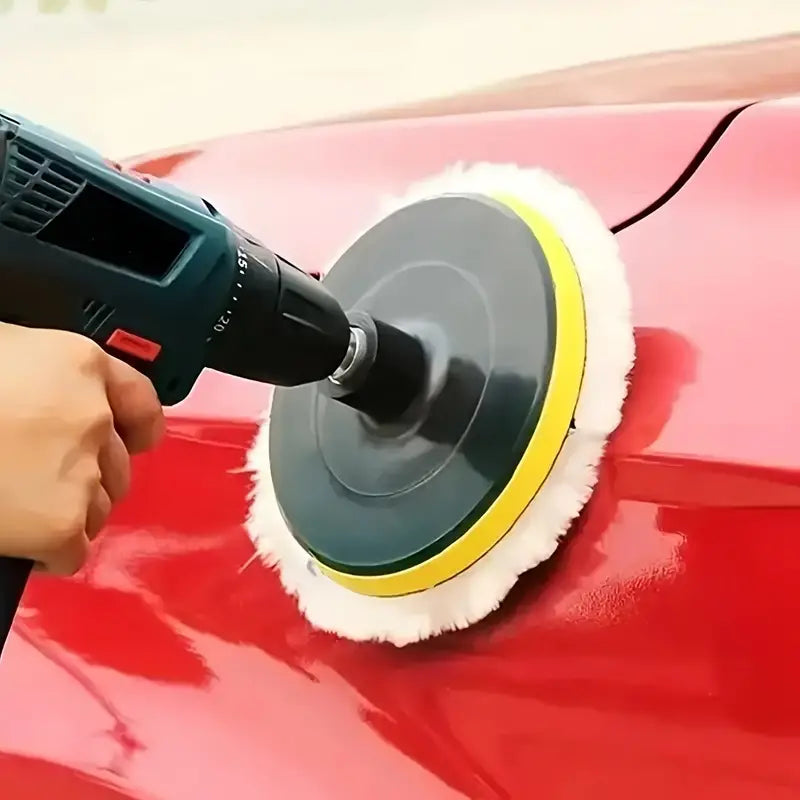 5pcs Premium Wool Polishing Sponges - Ultimate Shine for Floors, Cars & Boats - Durable Glass Cleaning Set f3cb3d576ebd9aad58eb2ef3e6d65a38