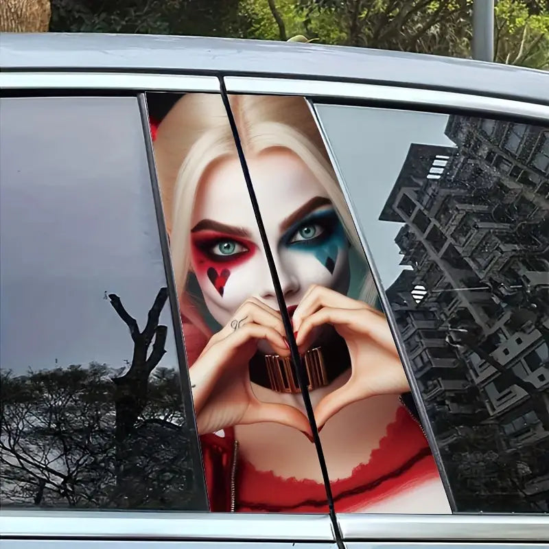 2pcs Fun & Stylish Clown Car Decals - Vinyl B-Pillar Sticker f5ebc3b3-da74-4c3a-8917-0d2efd5ec7da