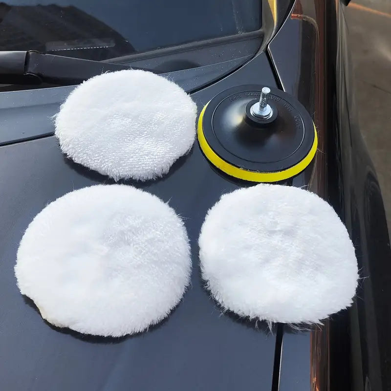 5pcs Premium Wool Polishing Sponges - Ultimate Shine for Floors, Cars & Boats - Durable Glass Cleaning Set fa048087c3f158f11da69f7ee2ccac2d
