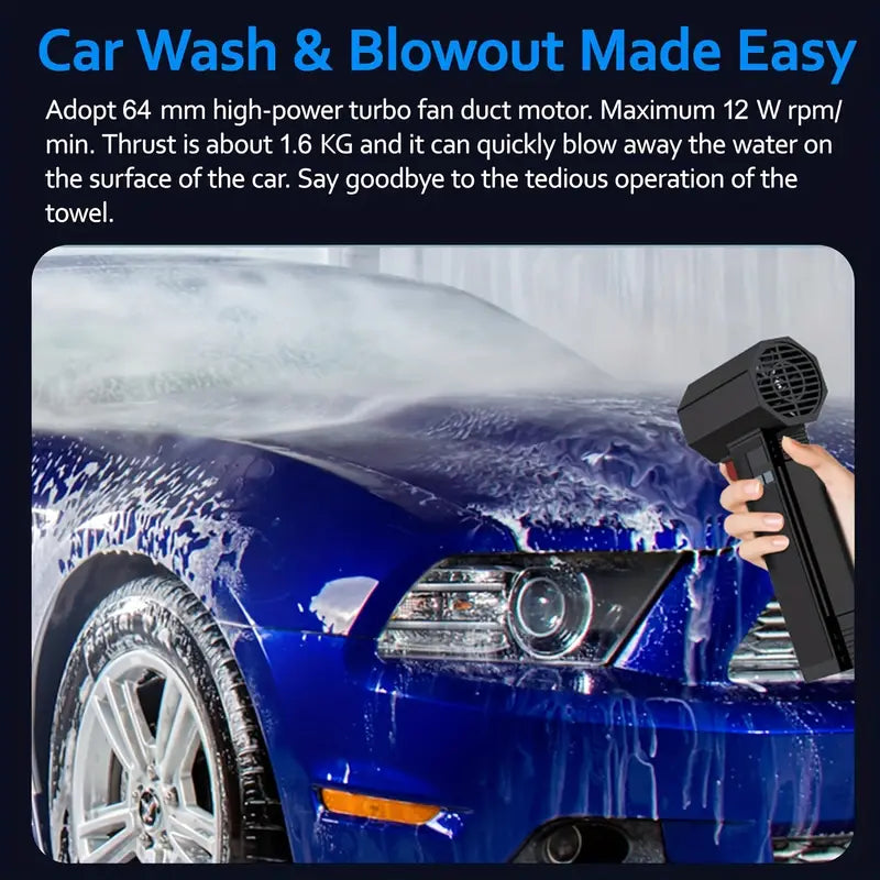 Powerful Cordless Car Dryer - 4-Speed Turbo Leaf Blower fe61c98c-265e-40b0-9366-fd278496ccb5
