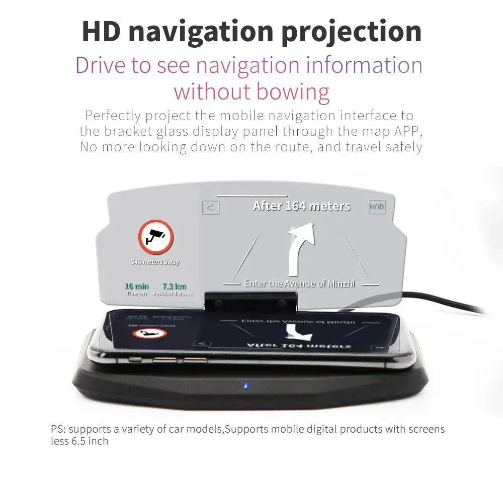 HUD Car Display + Phone Charger Car Navigator Wireless Charging hud-car-display-phone-charger-car-navigator-wireless-charging-auto-parts-8