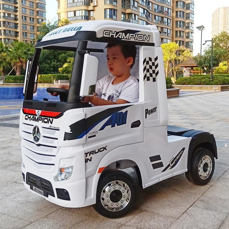 Kids Truck Electric Car White Mercedes-Benz Front kids-truck-electric-car-auto-parts-9