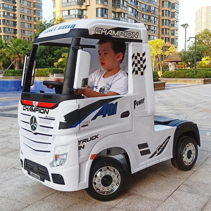 Kids Truck Electric Car White Mercedes-Benz Front kids-truck-electric-car-auto-parts-9