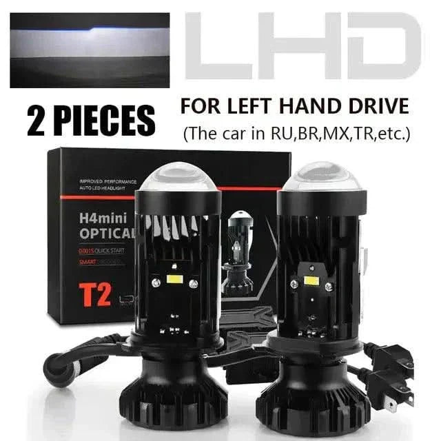 LHD & RHD H4 Bi-LED Mini Projector Lens 100W 20000LM Bulbs Headlight Hi/Lo 6000K T2 Left Hand Drive United States H4 Light lhd-and-rhd-h4-bi-led-mini-projector-lens-100w-20000lm-bulbs-headlight-hilo-6000k-auto-parts-10