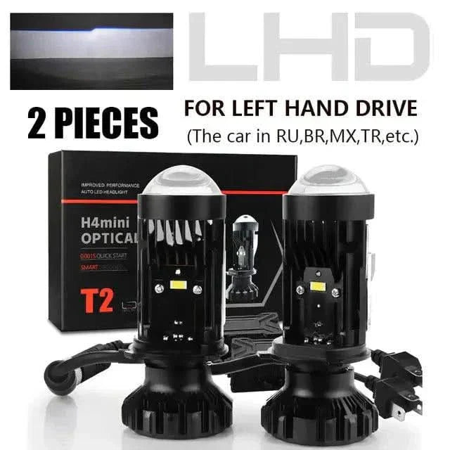 LHD & RHD H4 Bi-LED Mini Projector Lens 100W 20000LM Bulbs Headlight Hi/Lo 6000K T2 Left Hand Drive United States H4 Light lhd-and-rhd-h4-bi-led-mini-projector-lens-100w-20000lm-bulbs-headlight-hilo-6000k-auto-parts-10
