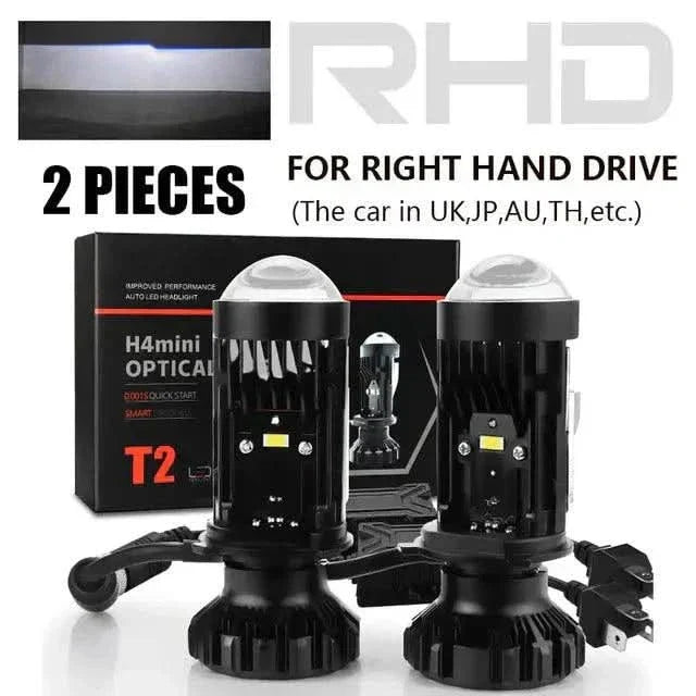 LHD & RHD H4 Bi-LED Mini Projector Lens 100W 20000LM Bulbs Headlight Hi/Lo 6000K T2 Right Hand Drive United States H4 Light lhd-and-rhd-h4-bi-led-mini-projector-lens-100w-20000lm-bulbs-headlight-hilo-6000k-auto-parts-13