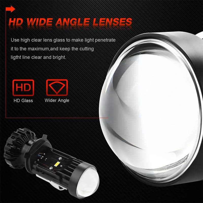 LHD & RHD H4 Bi-LED Mini Projector Lens 100W 20000LM Bulbs Headlight Hi/Lo 6000K lhd-and-rhd-h4-bi-led-mini-projector-lens-100w-20000lm-bulbs-headlight-hilo-6000k-auto-parts-4