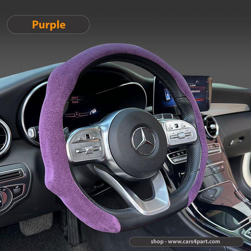 New High Quality Car Suede Steering Wheel Cover Universal Absolute Purple 38cm new-high-quality-car-suede-steering-wheel-cover-universal-auto-parts-18
