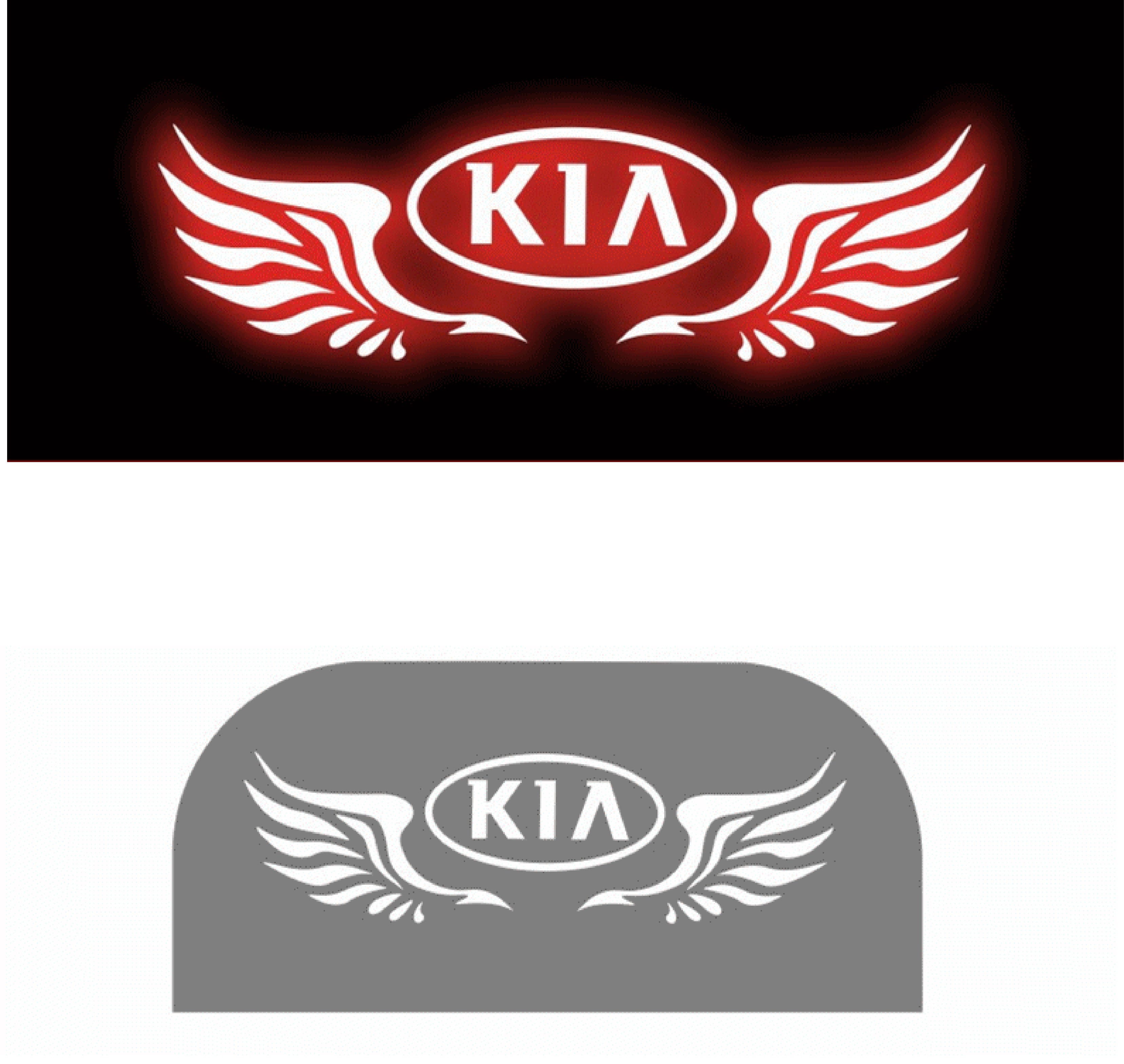 Devil Eyes Sticker high brake light High Quality Rear Tail Light Kia opppp