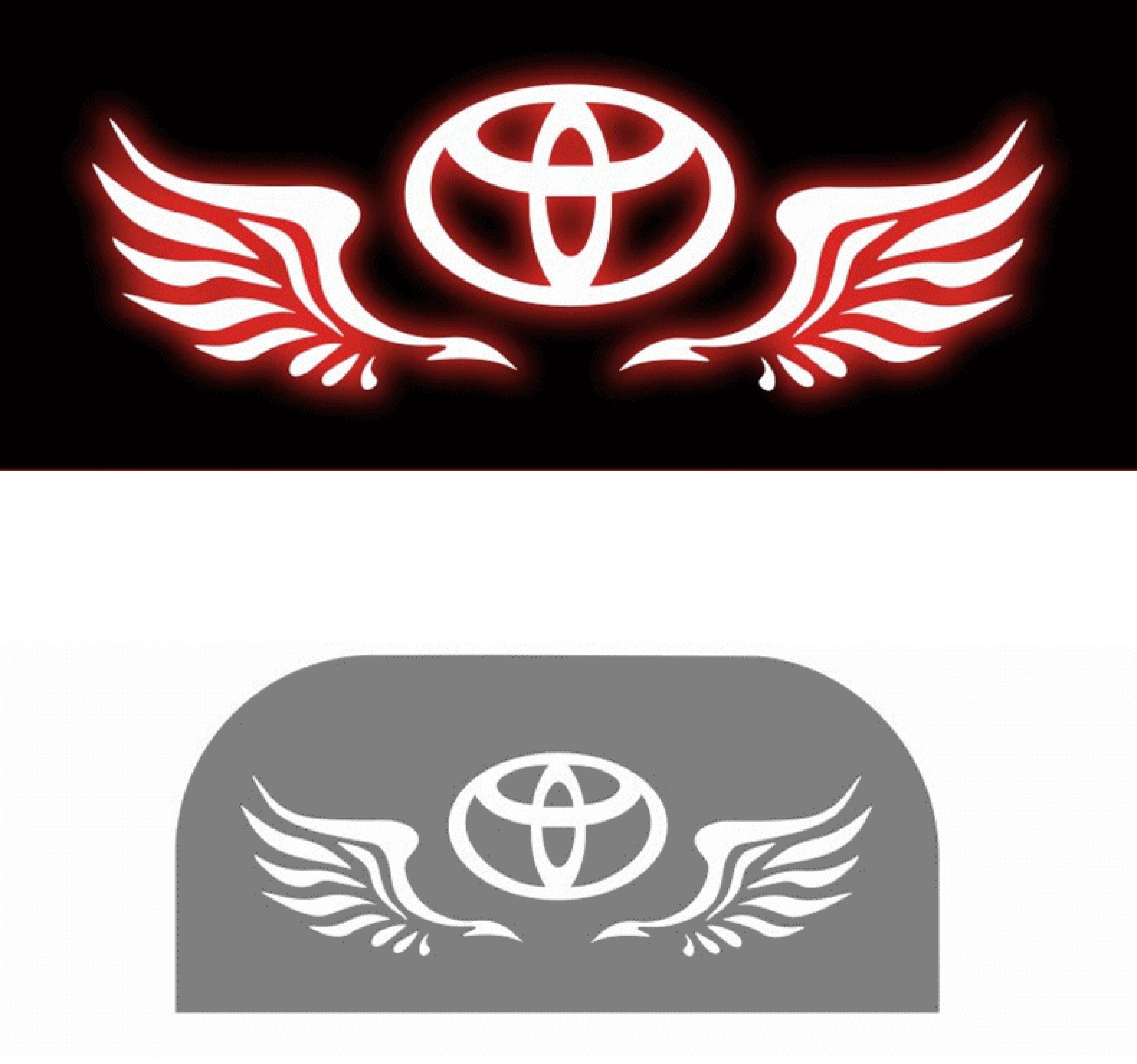 Devil Eyes Sticker high brake light High Quality Rear Tail Light Toyota sadsad