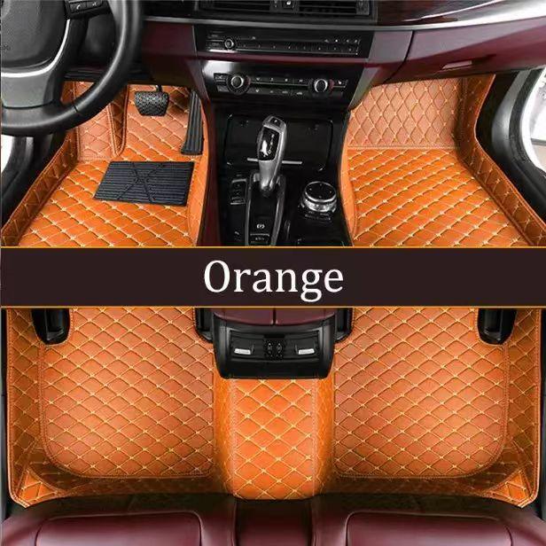 Single Layer Floor Mats Orange 4 Seater single-layer-floor-mats-auto-parts-10